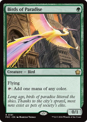 Birds of Paradise [Foundations Commander] - The Mythic Store | 24h Order Processing