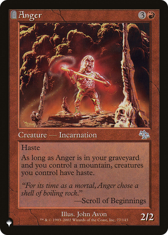 Anger (JUD) [The List] - The Mythic Store | 24h Order Processing
