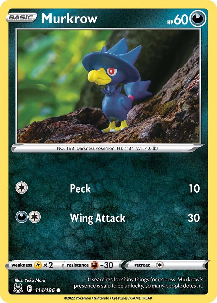 Murkrow (114/196) [Sword & Shield: Lost Origin] - The Mythic Store | 24h Order Processing