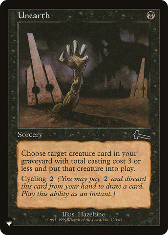 Unearth [The List] - The Mythic Store | 24h Order Processing