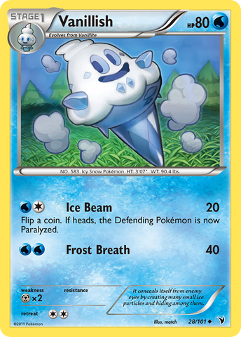 Vanillish (28/101) [Black & White: Noble Victories] - The Mythic Store | 24h Order Processing