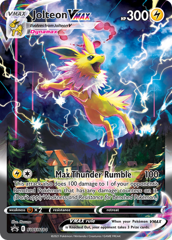 Jolteon VMAX (SWSH184) (Jumbo Card) [Sword & Shield: Black Star Promos] - The Mythic Store | 24h Order Processing
