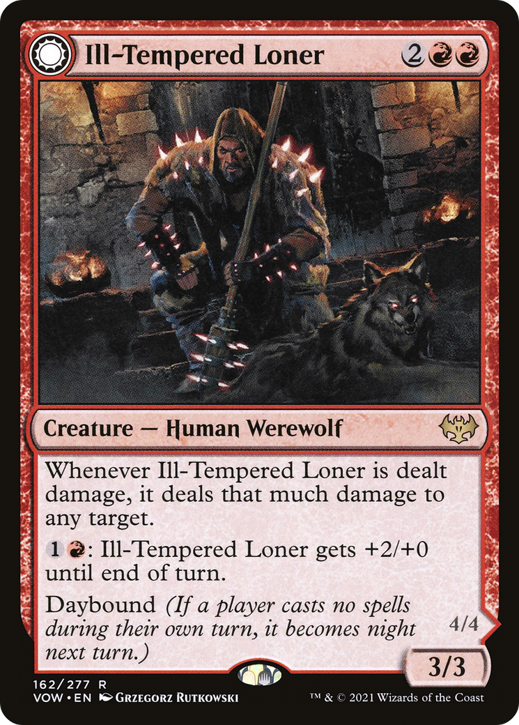 Ill-Tempered Loner // Howlpack Avenger [Innistrad: Crimson Vow] - The Mythic Store | 24h Order Processing