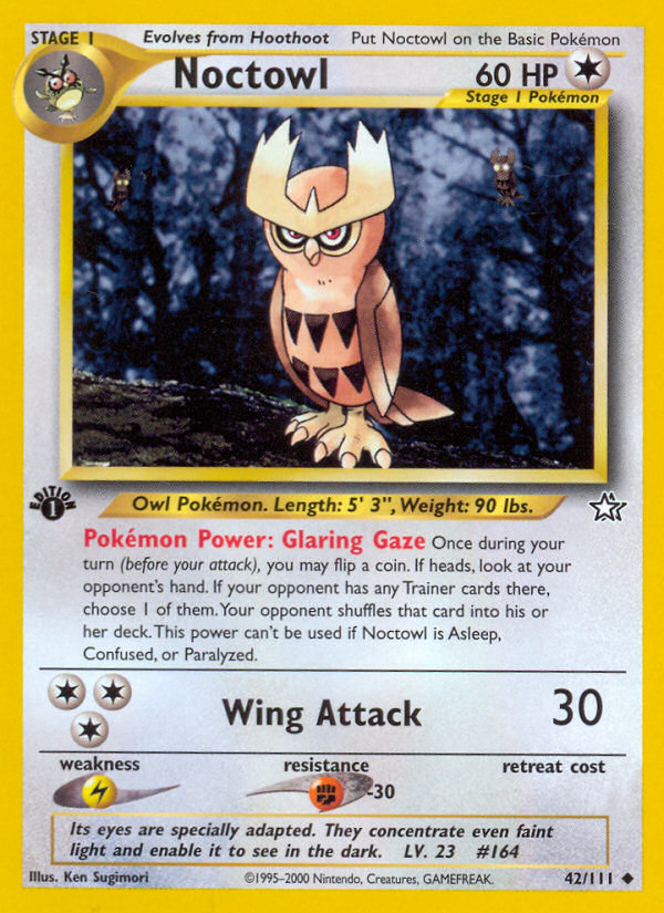 Noctowl (42/111) [Neo Genesis 1st Edition] - The Mythic Store | 24h Order Processing