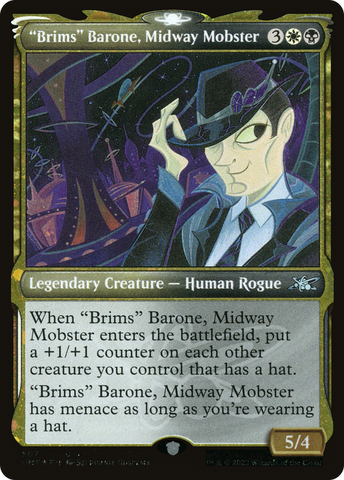 "Brims" Barone, Midway Mobster (Showcase) (Galaxy Foil) [Unfinity] - The Mythic Store | 24h Order Processing