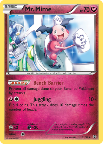 Mr. Mime (52/83) [XY: Generations] - The Mythic Store | 24h Order Processing