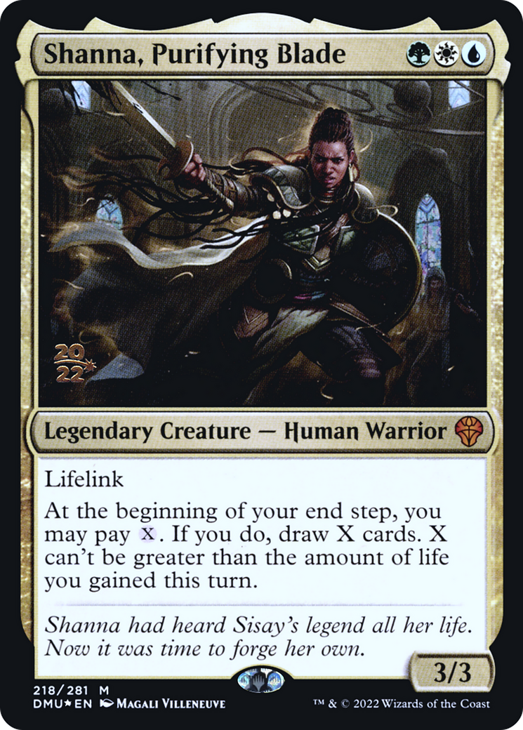Shanna, Purifying Blade [Dominaria United Prerelease Promos] - The Mythic Store | 24h Order Processing
