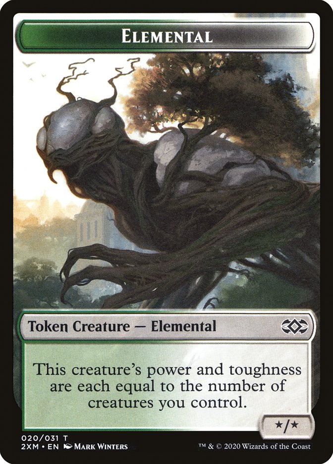 Demon // Elemental Double-Sided Token [Double Masters Tokens] - The Mythic Store | 24h Order Processing