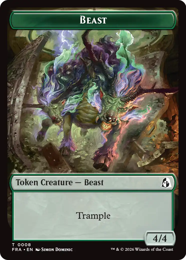 Leviathan // Beast Double-Sided Token [Reality Fracture Tokens] - The Mythic Store | 24h Order Processing