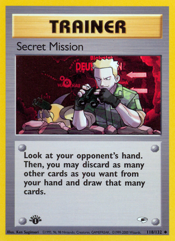 Secret Mission (118/132) [Gym Heroes 1st Edition] - The Mythic Store | 24h Order Processing