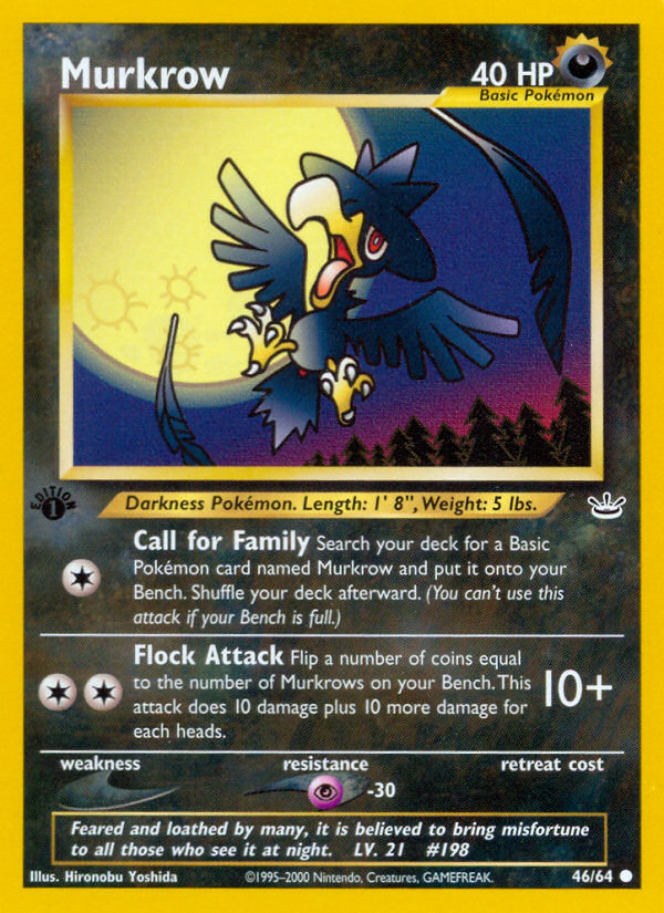 Murkrow (46/64) [Neo Revelation 1st Edition] - The Mythic Store | 24h Order Processing