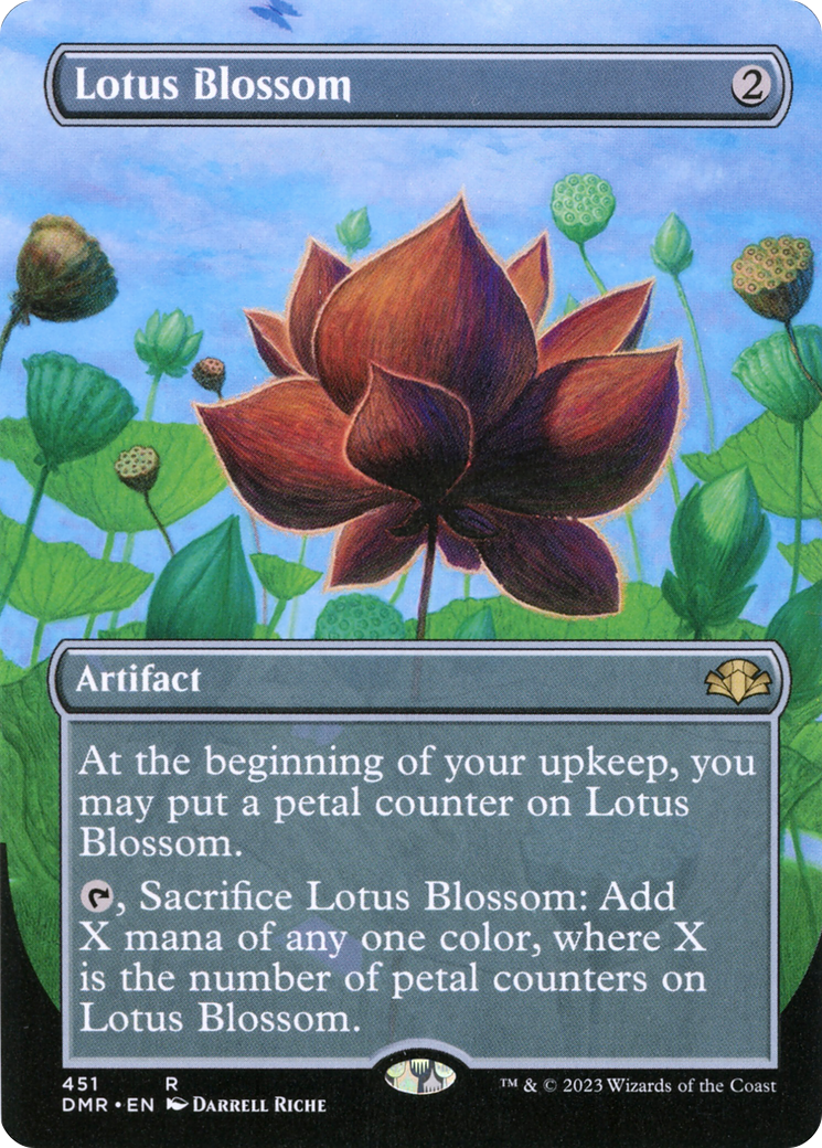 Lotus Blossom (Borderless Alternate Art) [Dominaria Remastered] - The Mythic Store | 24h Order Processing