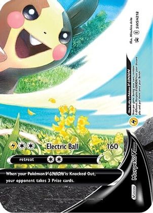 Morpeko V-UNION (SWSH218) [Sword & Shield: Black Star Promos] - The Mythic Store | 24h Order Processing