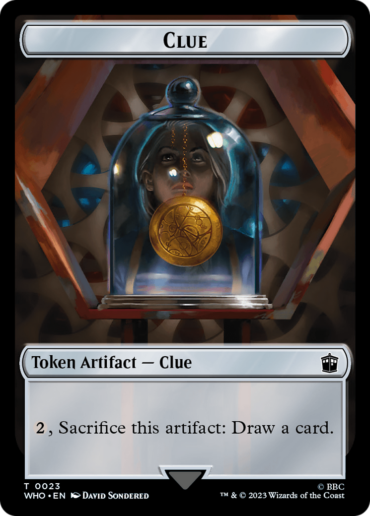 Human (0005) // Clue (0023) Double-Sided Token [Doctor Who Tokens] - The Mythic Store | 24h Order Processing