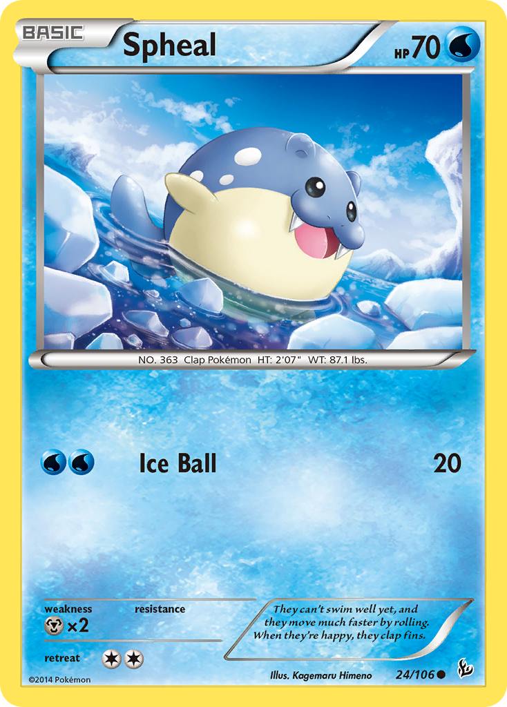 Spheal (24/106) [XY: Flashfire] - The Mythic Store | 24h Order Processing