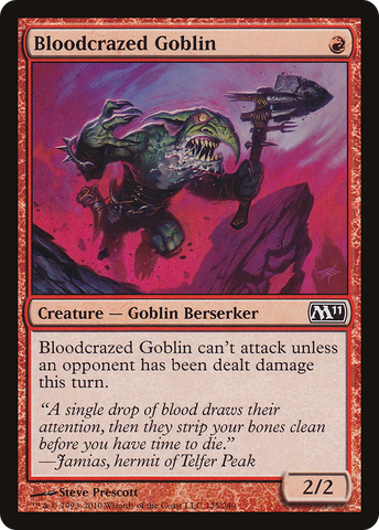Bloodcrazed Goblin [Magic 2011] - The Mythic Store | 24h Order Processing