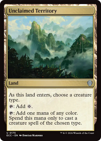 Unclaimed Territory [Lorwyn Eclipsed Commander] - The Mythic Store | 24h Order Processing