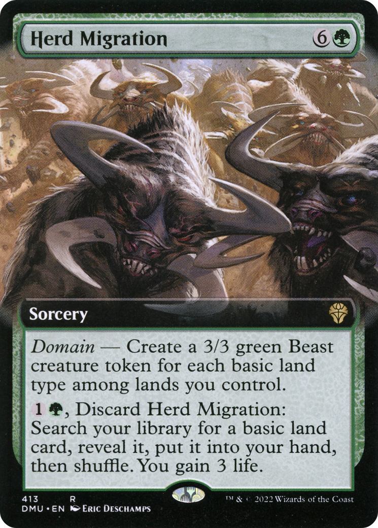 Herd Migration (Extended Art) [Dominaria United] - The Mythic Store | 24h Order Processing