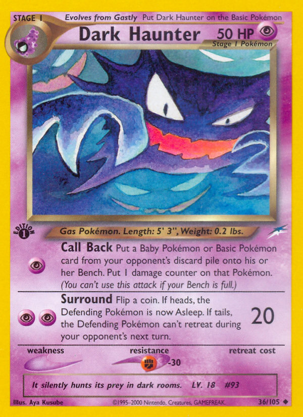 Dark Haunter (36/105) [Neo Destiny 1st Edition] - The Mythic Store | 24h Order Processing