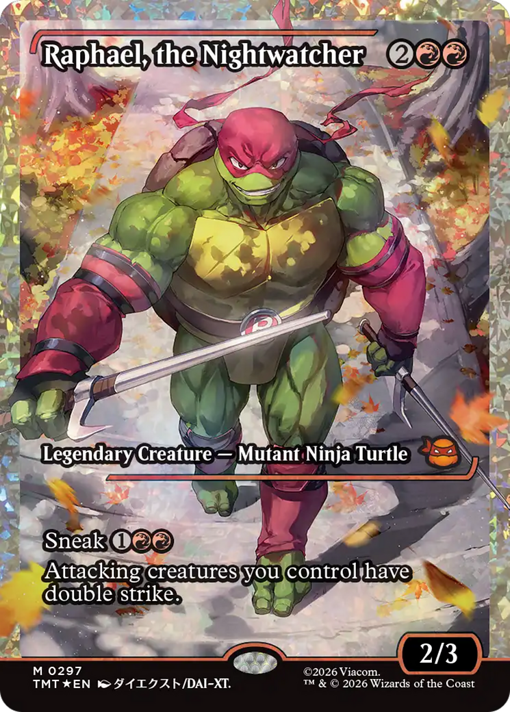 Raphael, the Nightwatcher (Showcase) (Fracture Foil) [Teenage Mutant Ninja Turtles] - The Mythic Store | 24h Order Processing