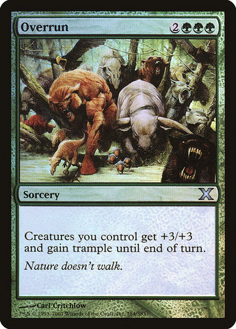 Overrun (Premium Foil) [Tenth Edition] - The Mythic Store | 24h Order Processing