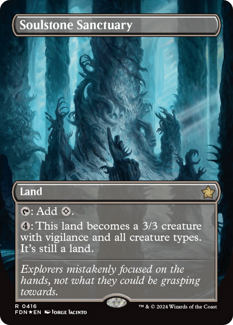 Soulstone Sanctuary (Borderless) (Mana Foil) [Foundations] - The Mythic Store | 24h Order Processing