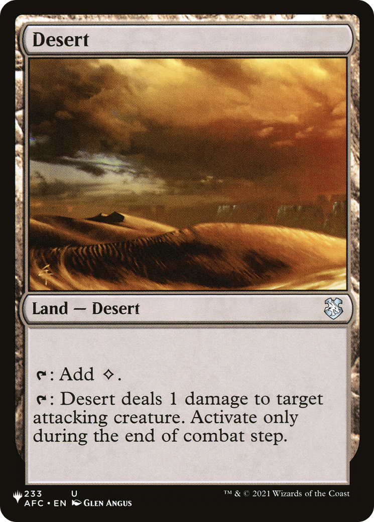 Desert [The List] - The Mythic Store | 24h Order Processing