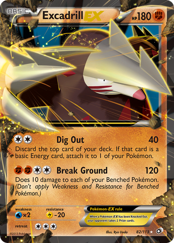 Excadrill EX (82/113) [Black & White: Legendary Treasures] - The Mythic Store | 24h Order Processing