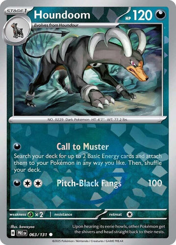 Houndoom (063/131) (Poke Ball Pattern) [Scarlet & Violet: Prismatic Evolutions] - The Mythic Store | 24h Order Processing