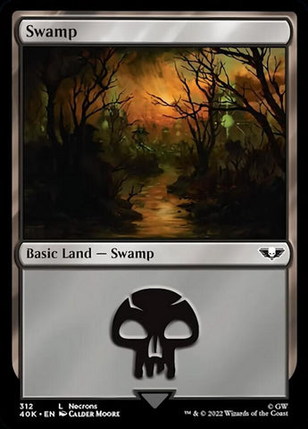 Swamp (312) (Surge Foil) [Warhammer 40,000] - The Mythic Store | 24h Order Processing