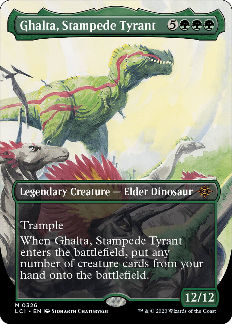 Ghalta, Stampede Tyrant (Borderless) [The Lost Caverns of Ixalan] - The Mythic Store | 24h Order Processing
