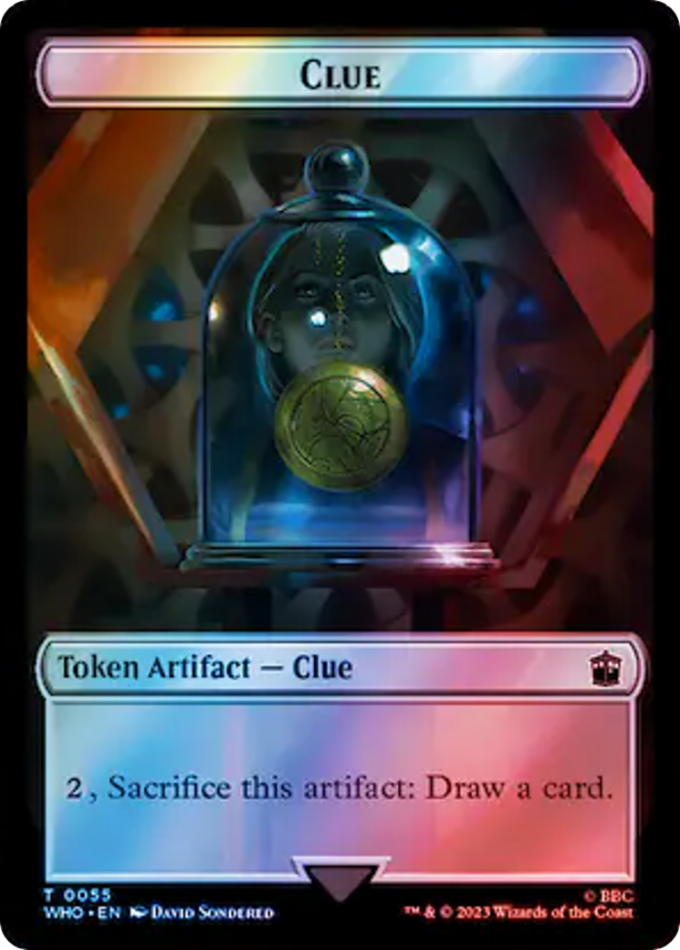 Fish // Clue (0055) Double-Sided Token (Surge Foil) [Doctor Who Tokens] - The Mythic Store | 24h Order Processing