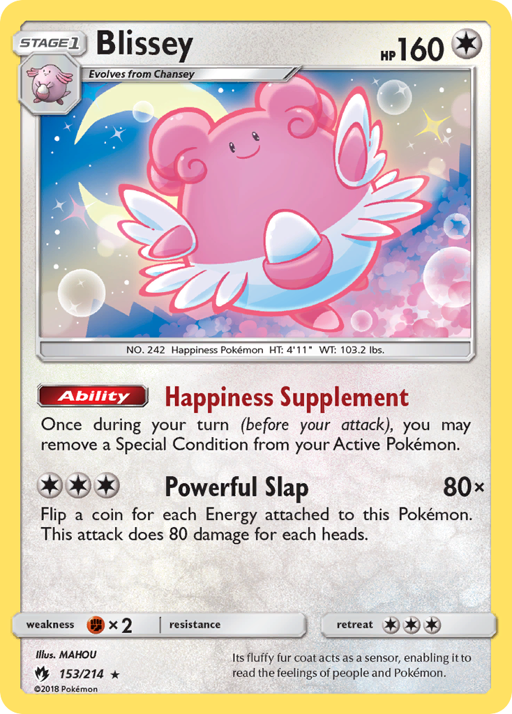 Blissey (153/214) [Sun & Moon: Lost Thunder] - The Mythic Store | 24h Order Processing