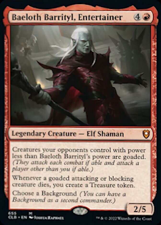 Baeloth Barrityl, Entertainer [Commander Legends: Battle for Baldur's Gate] - The Mythic Store | 24h Order Processing