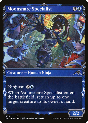 Moonsnare Specialist (Showcase Ninja) [Kamigawa: Neon Dynasty] - The Mythic Store | 24h Order Processing