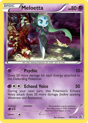 Meloetta (78/113) [Black & White: Legendary Treasures] - The Mythic Store | 24h Order Processing