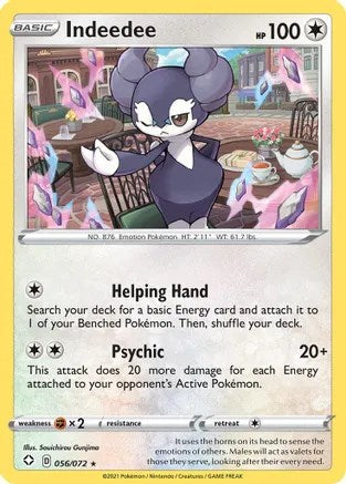 Indeedee (056/072) (Theme Deck Exclusive) [Sword & Shield: Black Star Promos] - The Mythic Store | 24h Order Processing