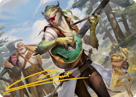Wandering Troubadour Art Card (Gold-Stamped Signature) [Dungeons & Dragons: Adventures in the Forgotten Realms Art Series] - The Mythic Store | 24h Order Processing