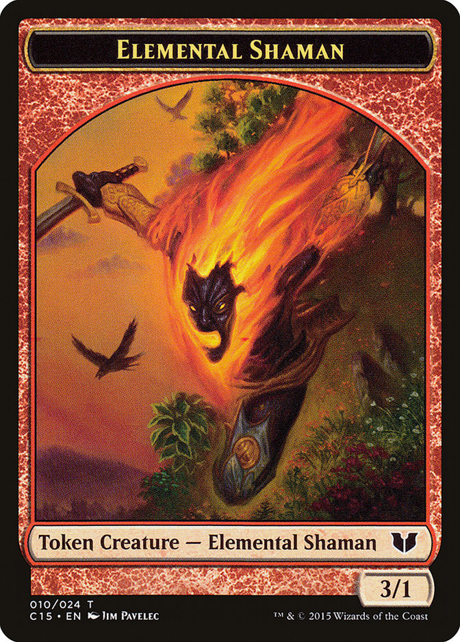 Knight (004) // Elemental Shaman Double-Sided Token [Commander 2015 Tokens] - The Mythic Store | 24h Order Processing
