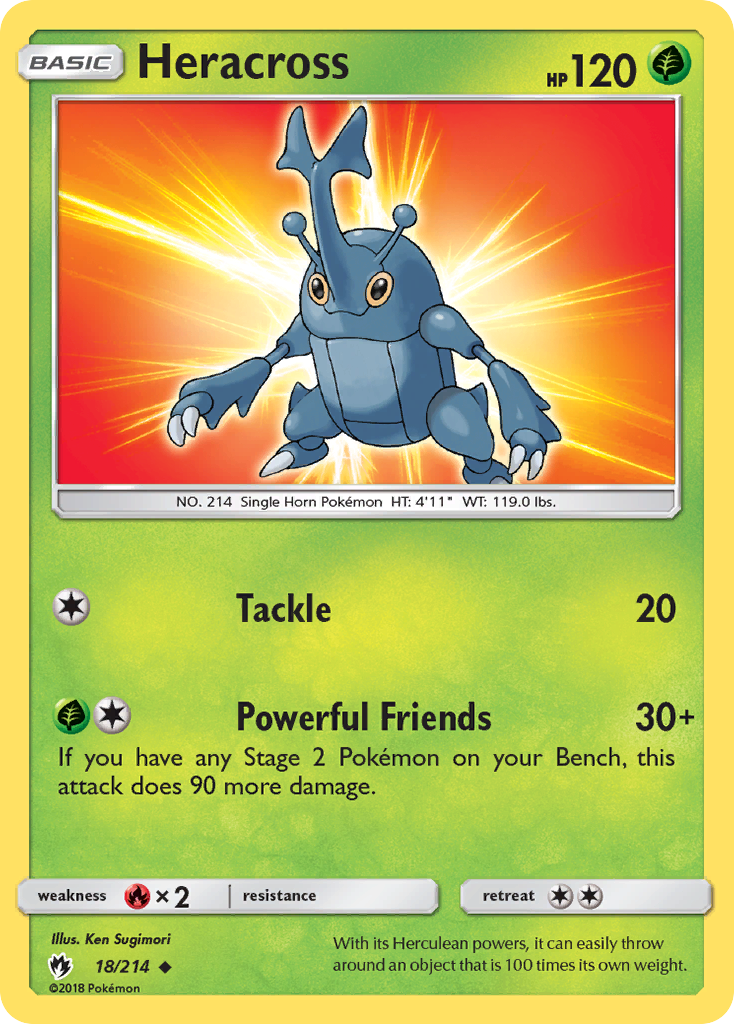 Heracross (18/214) [Sun & Moon: Lost Thunder] - The Mythic Store | 24h Order Processing