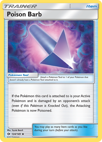Poison Barb (124/149) [Sun & Moon: Base Set] - The Mythic Store | 24h Order Processing