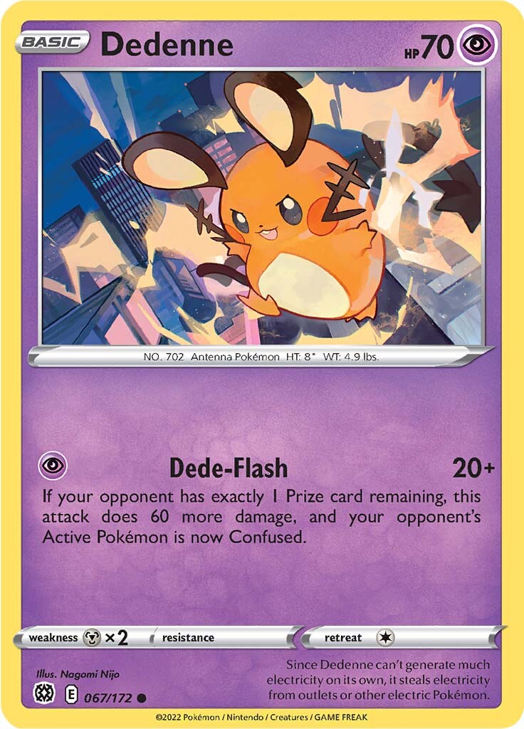 Dedenne (067/172) [Sword & Shield: Brilliant Stars] - The Mythic Store | 24h Order Processing