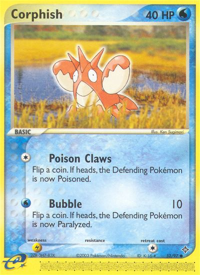 Corphish (52/97) [EX: Dragon] - The Mythic Store | 24h Order Processing