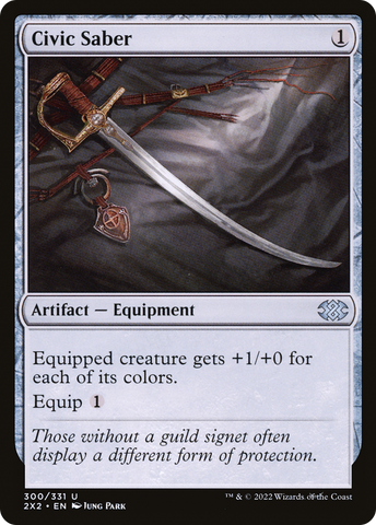 Civic Saber [Double Masters 2022] - The Mythic Store | 24h Order Processing