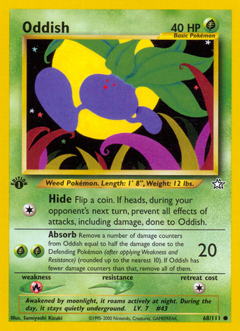 Oddish (68/111) [Neo Genesis 1st Edition] - The Mythic Store | 24h Order Processing