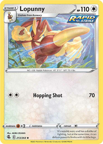 Lopunny (213/264) [Sword & Shield: Fusion Strike] - The Mythic Store | 24h Order Processing