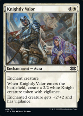 Knightly Valor [Double Masters 2022] - The Mythic Store | 24h Order Processing