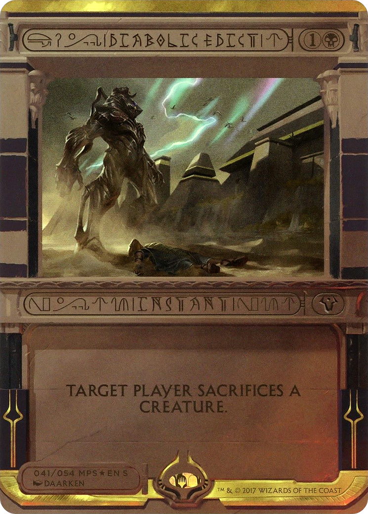 Diabolic Edict (Invocation) [Amonkhet Invocations] - The Mythic Store | 24h Order Processing
