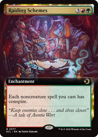 Raiding Schemes (Extended Art) [Lorwyn Eclipsed] - The Mythic Store | 24h Order Processing