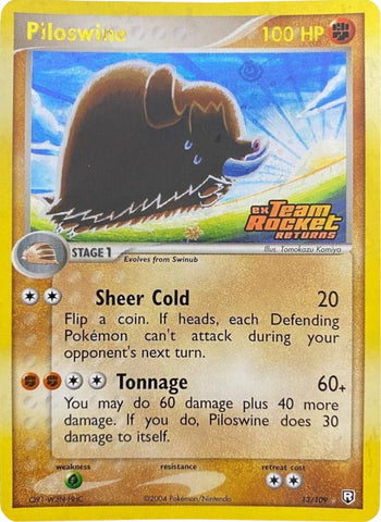 Piloswine (13/109) (Stamped) [EX: Team Rocket Returns] - The Mythic Store | 24h Order Processing